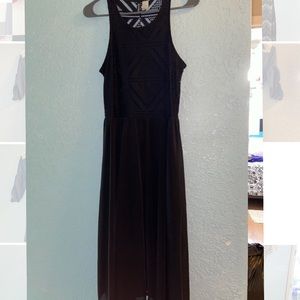 A black long dress
